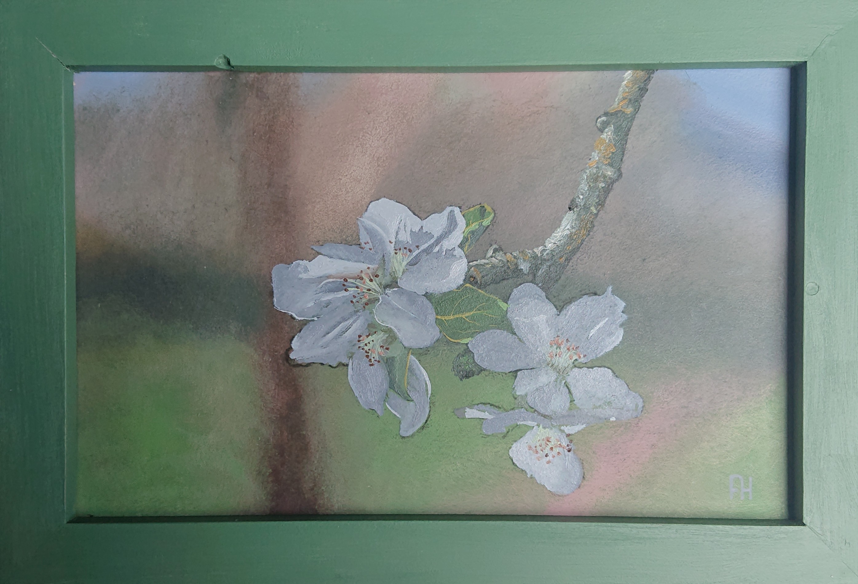 Triptyque Fleurs de pommier — Printemps